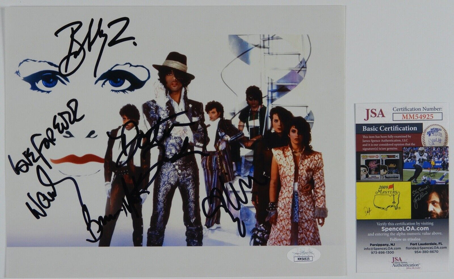 Prince and the Revolution Signed JSA Autograph Photo 8 x 10 Wendy and Lisa