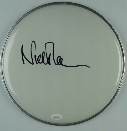 Nick Mason Pink Floyd Autograph Signed Drum Head JSA COA 10" FA LOA