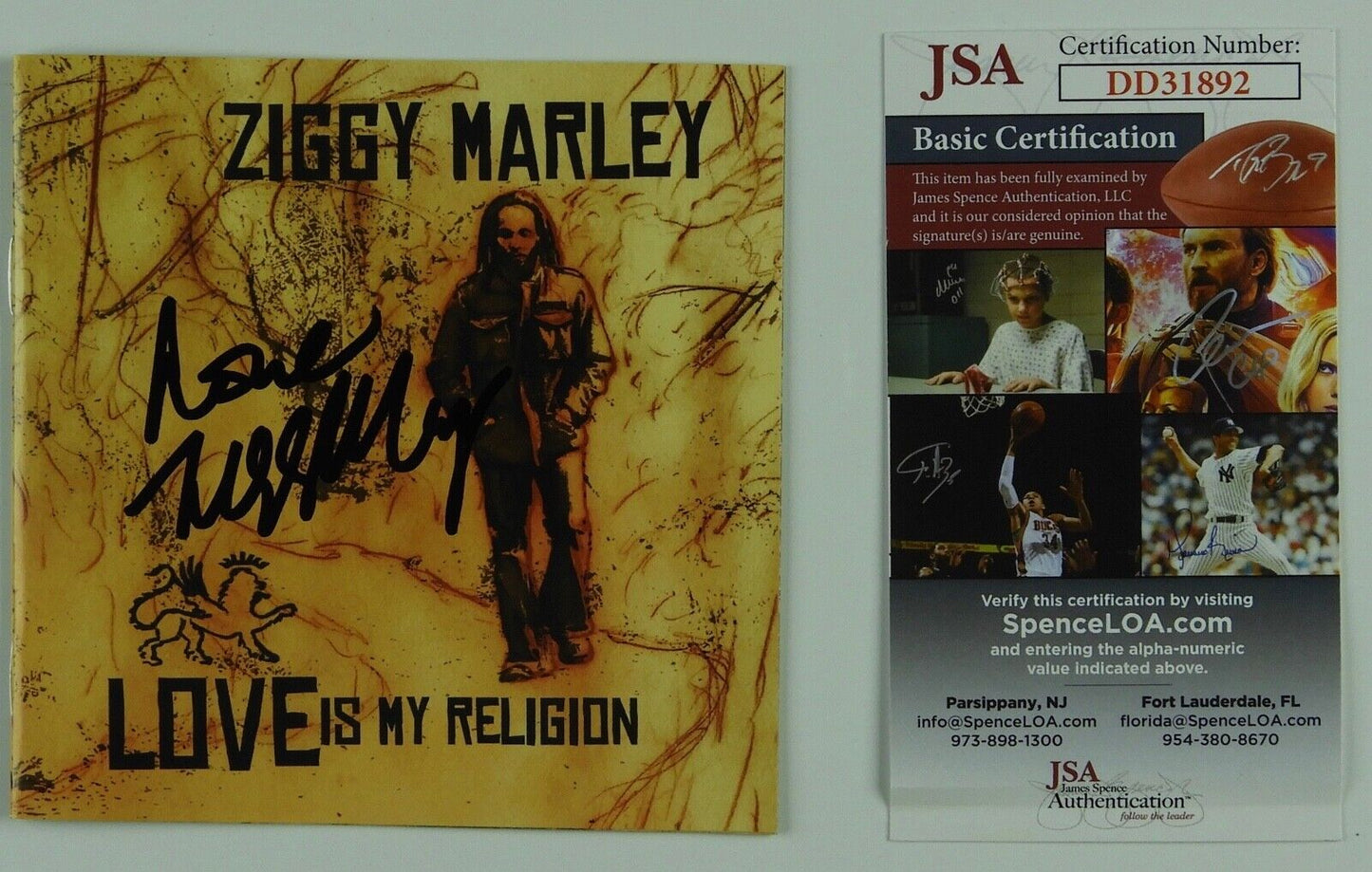 Ziggy Marley JSA signed autograph CD Booklet Love Is My Religion