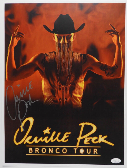Orville Peck Signed JSA Autograph 17" x 12" Bronco Tour Lithograph VIP