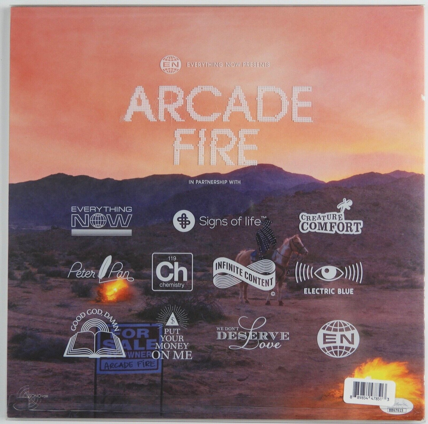 Arcade Fire Fully Group Signed Autograph Record Vinyl Album Everything Now