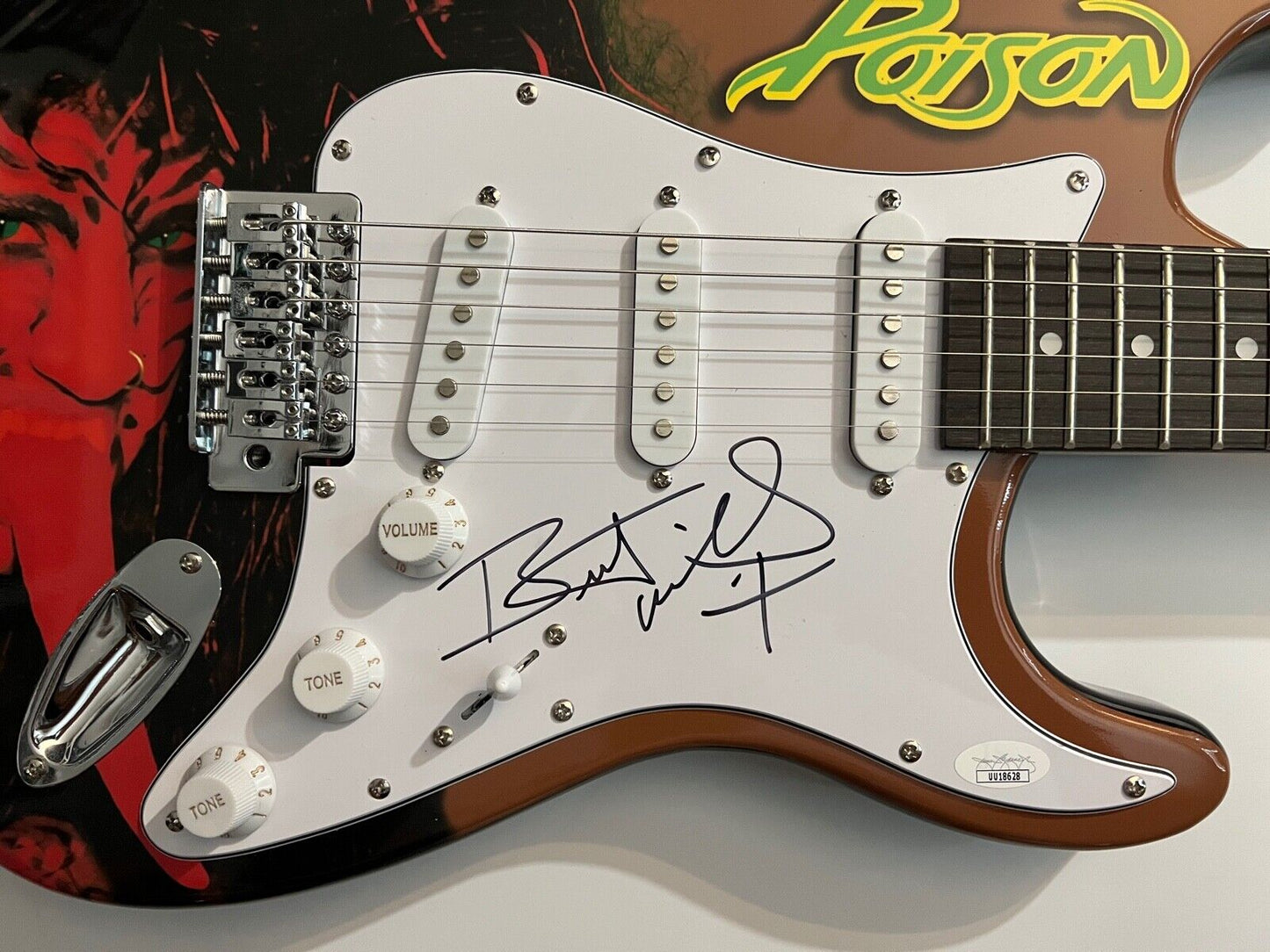 Bret Michaels Poison JSA Signed Autograph Electric Stratocaster Guitar