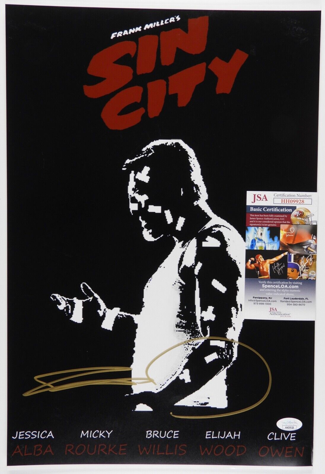 Frank Miller JSA signed autograph 12 x 18 Photo Sin City