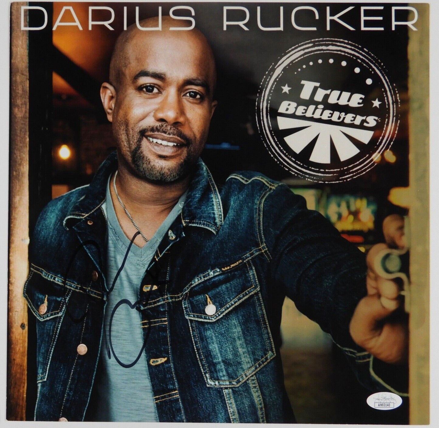 Darius Rucker JSA Signed Autograph Album Insert True Believers