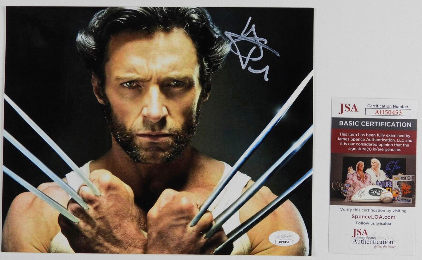 Hugh Jackman JSA Autograph Signed 8 x 10 Photo Xmen Wolverine