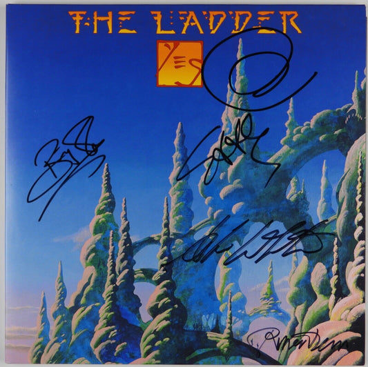 YES JSA Signed Autograph Album Record Vinyl Jon Anderson Roger Dean The Ladder