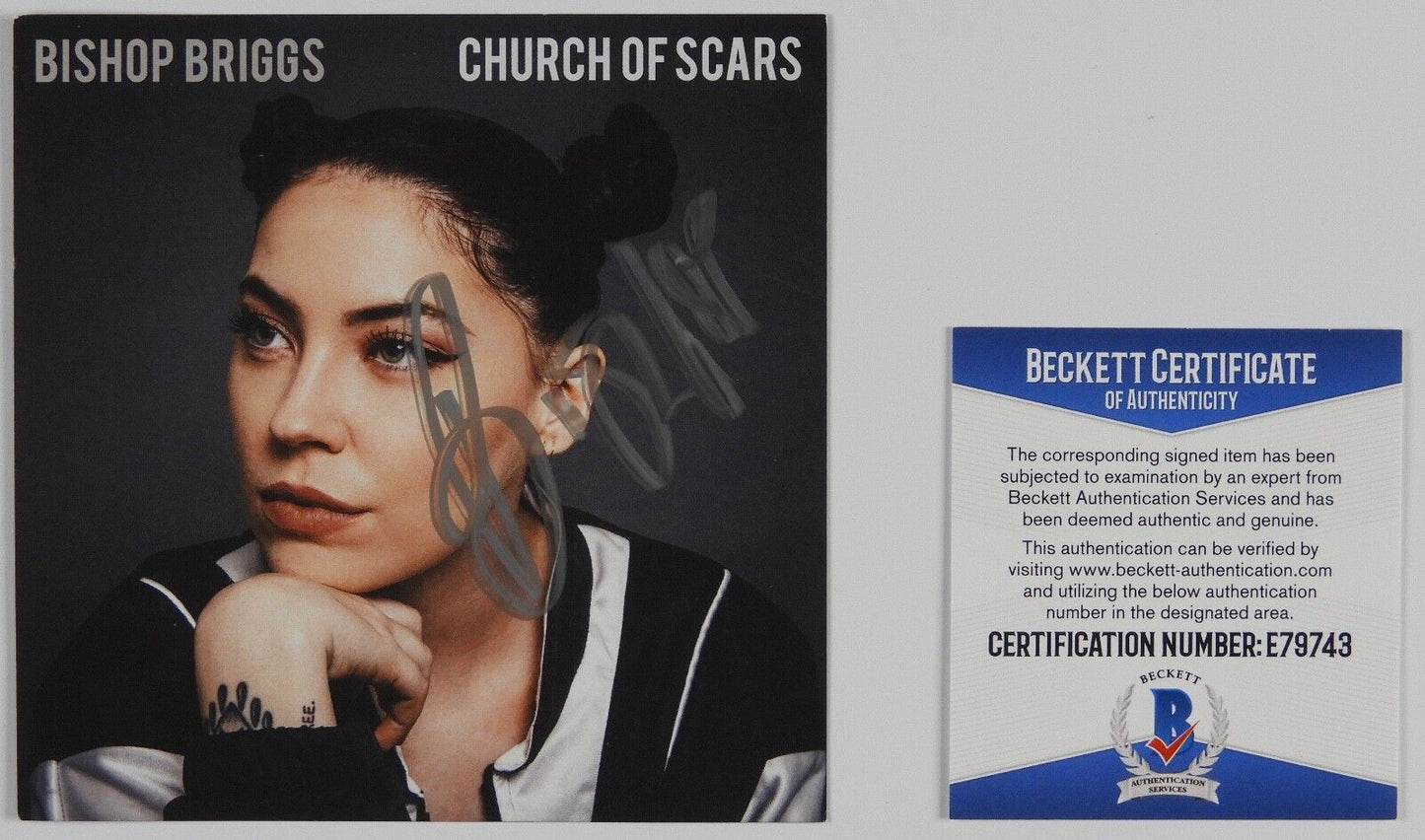 Bishop Briggs Church of Scar signed Beckett autograph CD Booklet