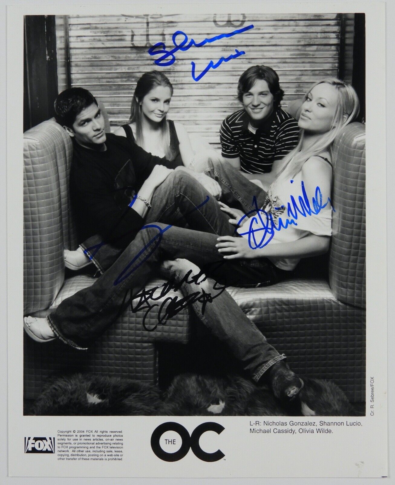 The OC Fully signed Autograph JSA 8 x 10 Signed Olivia Wilde Micheal Cassidy +