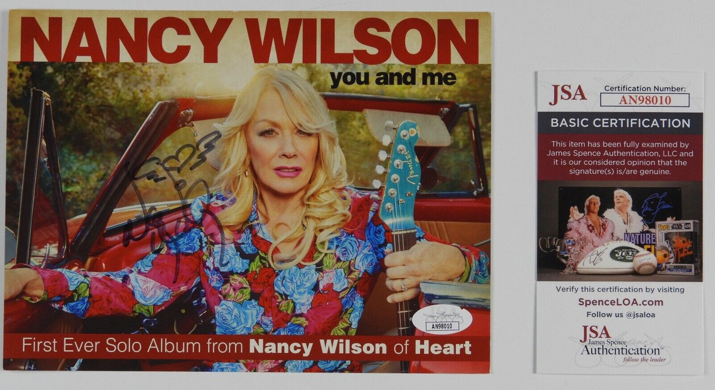 Nancy Wilson Heart JSA Signed Autograph CD Card You and Me CD