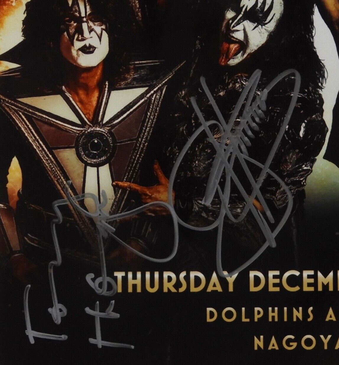 KISS End Of The Road Signed JSA Signed Autograph Photo VIP Japan Nagoya