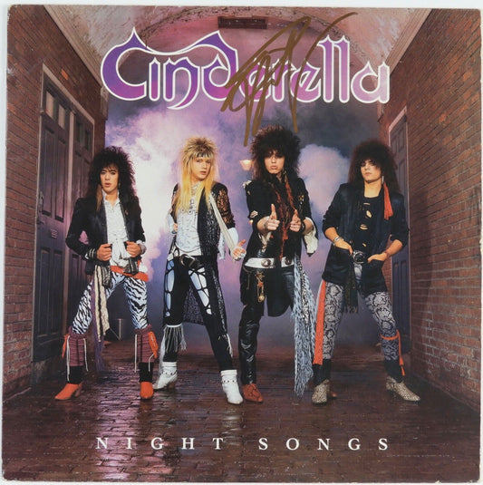 Cinderella Tom Keifer JSA Signed Autograph Record Album Vinyl Night Songs