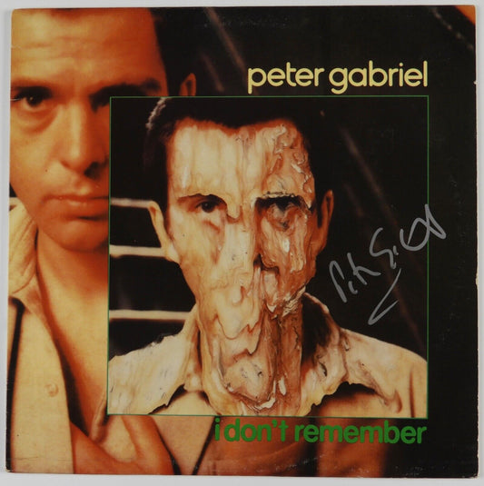Peter Gabriel JSA Autograph Signed Album Record I Don't Remember 12" EP