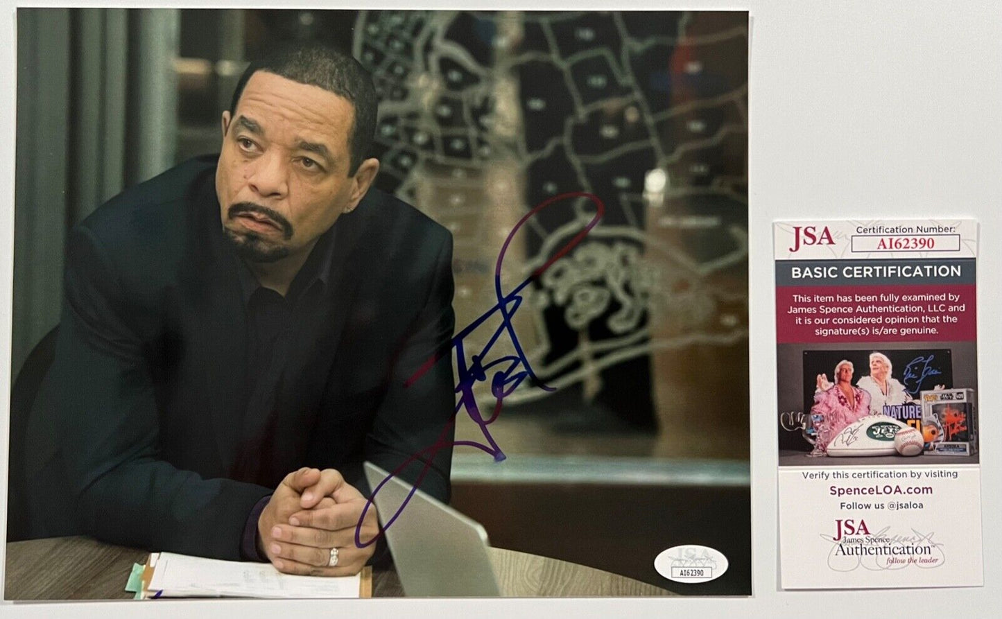 Ice T Law And Order SVU Signed JSA Autograph Photo