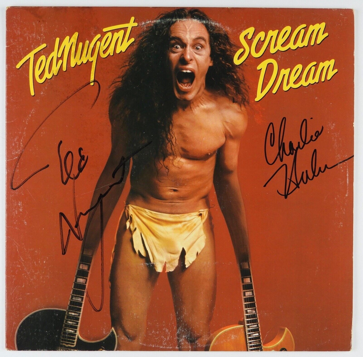 Ted Nugent Signed Autograph JSA Record Album Vinyl Scream Dream