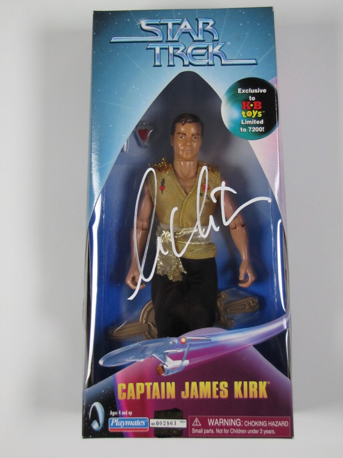 William Shatner Signed Autograph JSA Action Figure Playmates 9" Star Trek Kirk