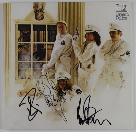 Cheap Trick JSA Signed Autograph Album Vinyl Rick Nielsen Robin Zander +