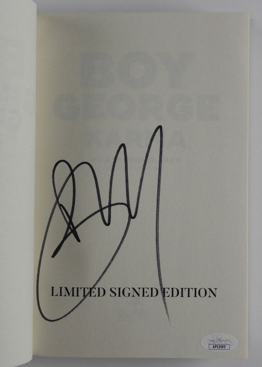 Boy George JSA Autograph Signed Book Karma Culture Club