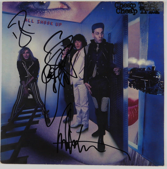 Cheap Trick JSA Signed Autograph Album Vinyl Rick Nielsen Robin Zander +