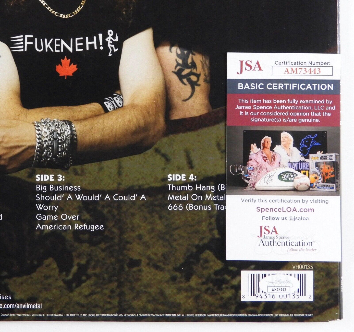 Anvil JSA Signed Autograph Record Vinyl This is Thirteen