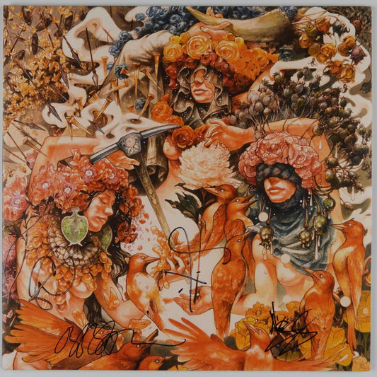 Baroness JSA Fully Signed Autograph Record Album Vinyl Gold and Grey
