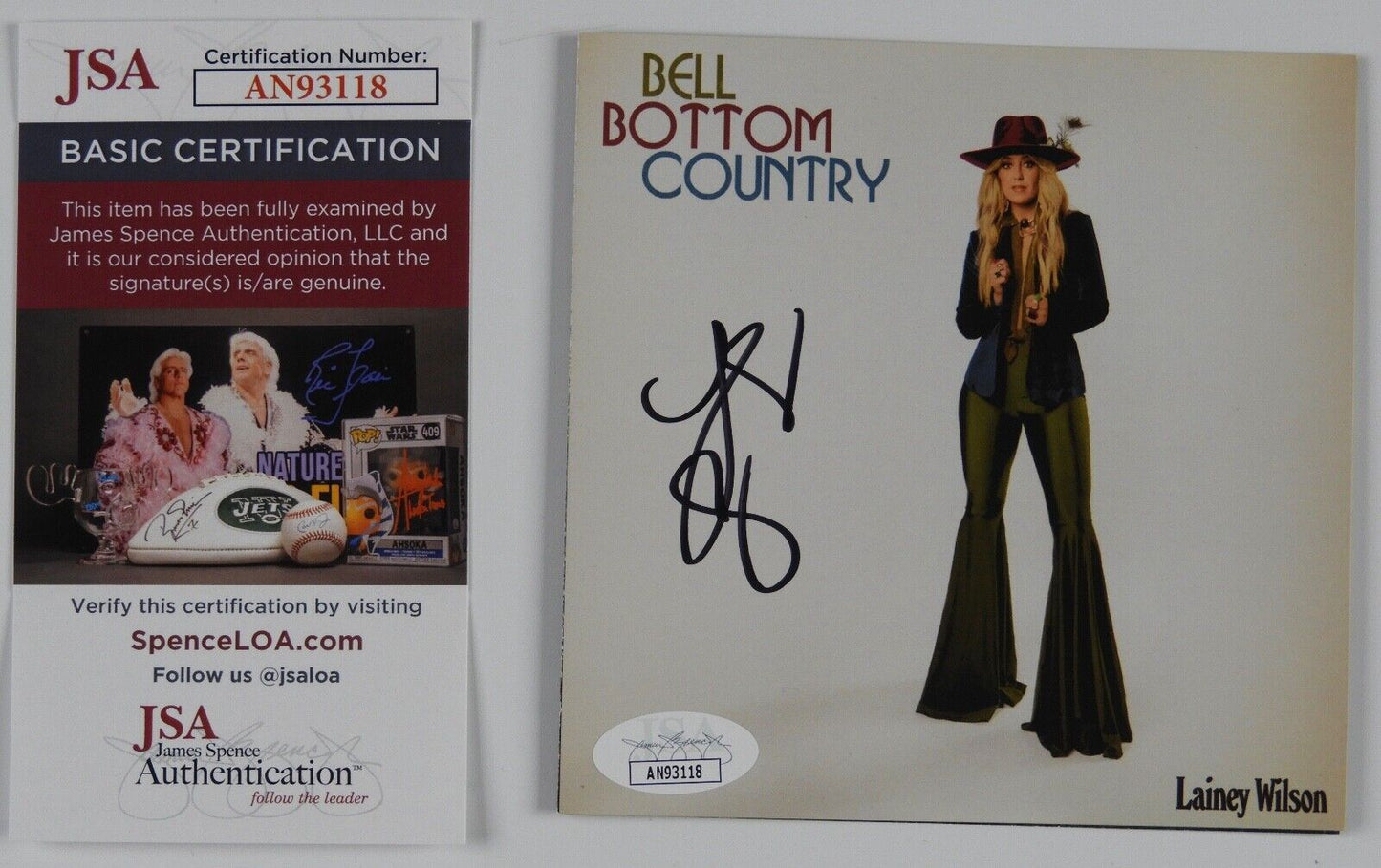 Lainey Wilson JSA Autograph Signed CD Booklet Bell Bottom Country