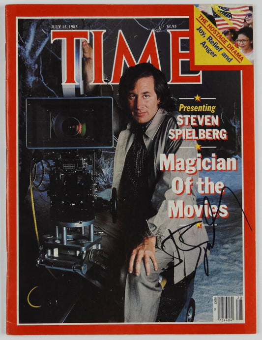 Steven Spielberg JSA  Autograph Signed Time Magazine Raiders Of  The Lost Ark