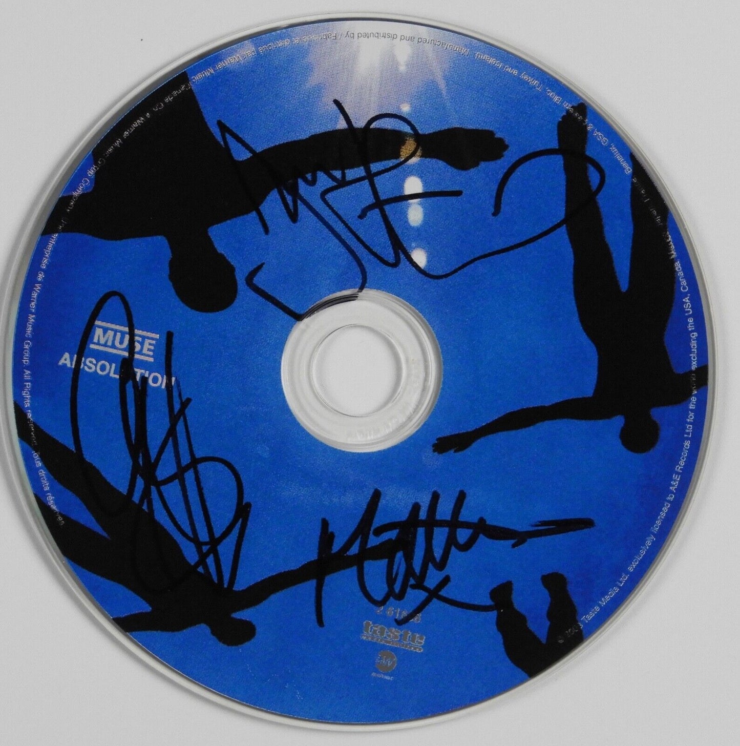 MUSE JSA Fully Autograph Signed CD Absolution Matt Bellamy Chris Wolstenholme +