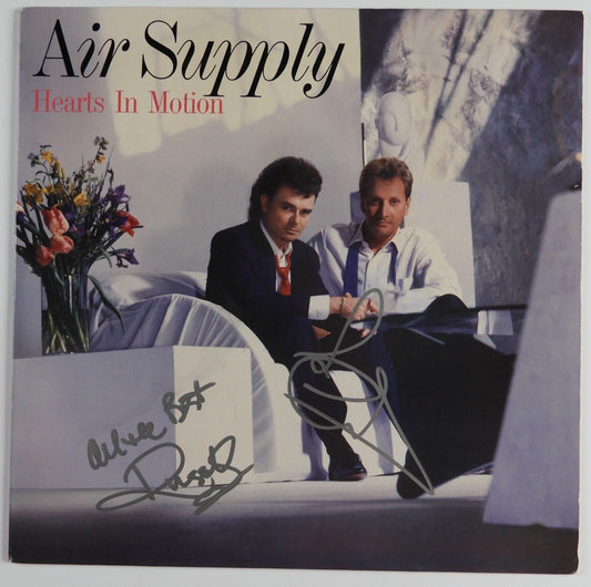 Air Supply JSA Signed Autograph Record Vinyl Graham Russell Hitchock