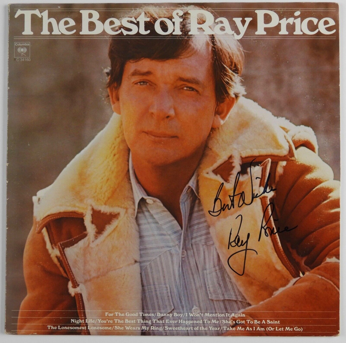 Ray Price JSA Autograph Signed Record Album Vinyl The Best Of