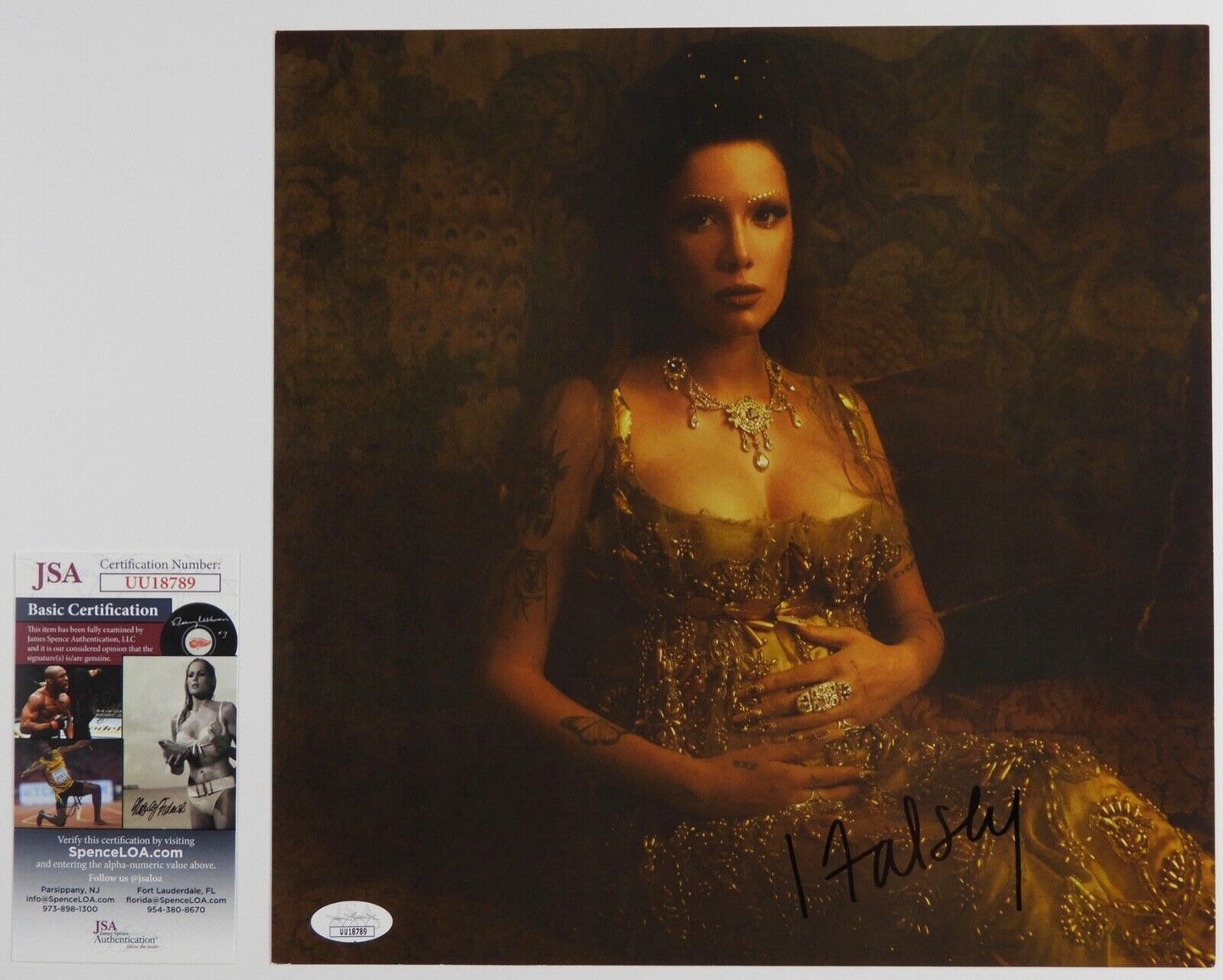 Halsey JSA Fully Autograph Signed Record Album Lithograph If I Can't Have Love