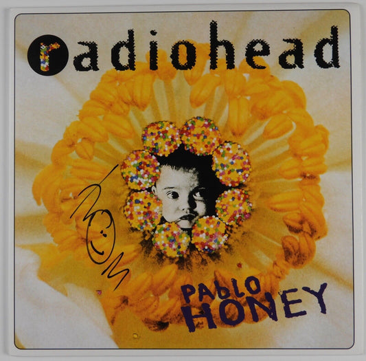 Radiohead JSA Thom Yorke Signed Autograph Album Record  Pablo Honey