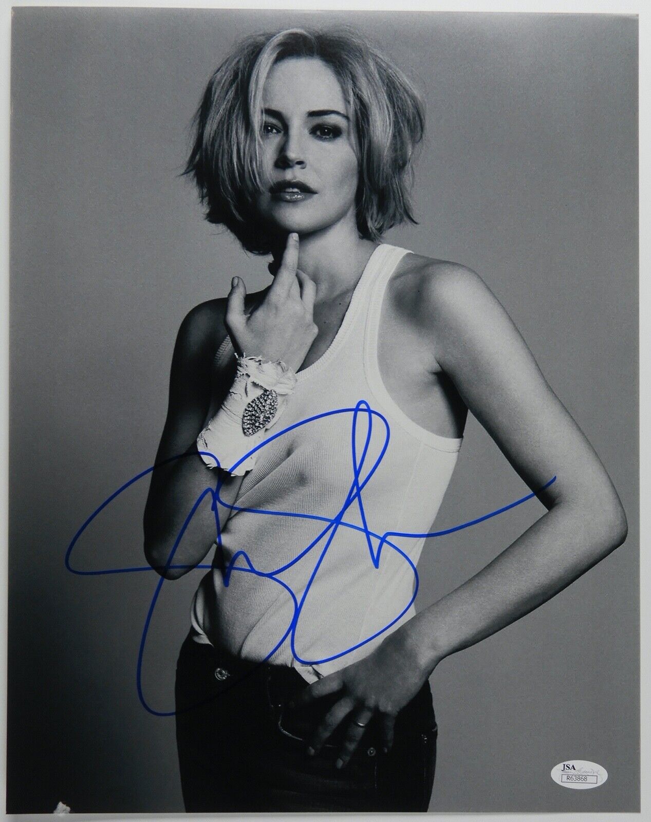 Sharon Stone Autograph JSA 11 x 14 Signed Photo