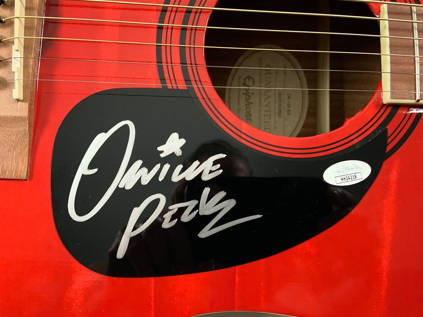 Orville Peck JSA Autograph Signed Guitar Epiphone Acoustic