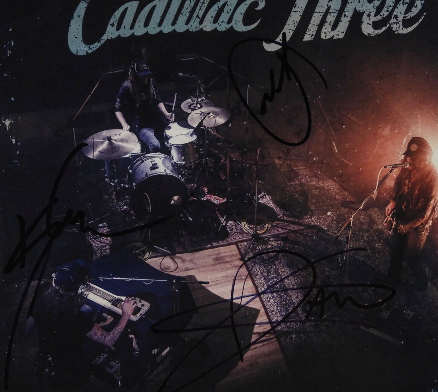 The Cadillac Three JSA Autograph Signed Record Album Vinyl Live At Abbey Road