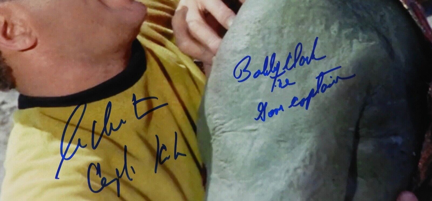 William Shatner Bobby Clark Gorn Signed Autograph JSA Star Trek Kirk 16 x 20