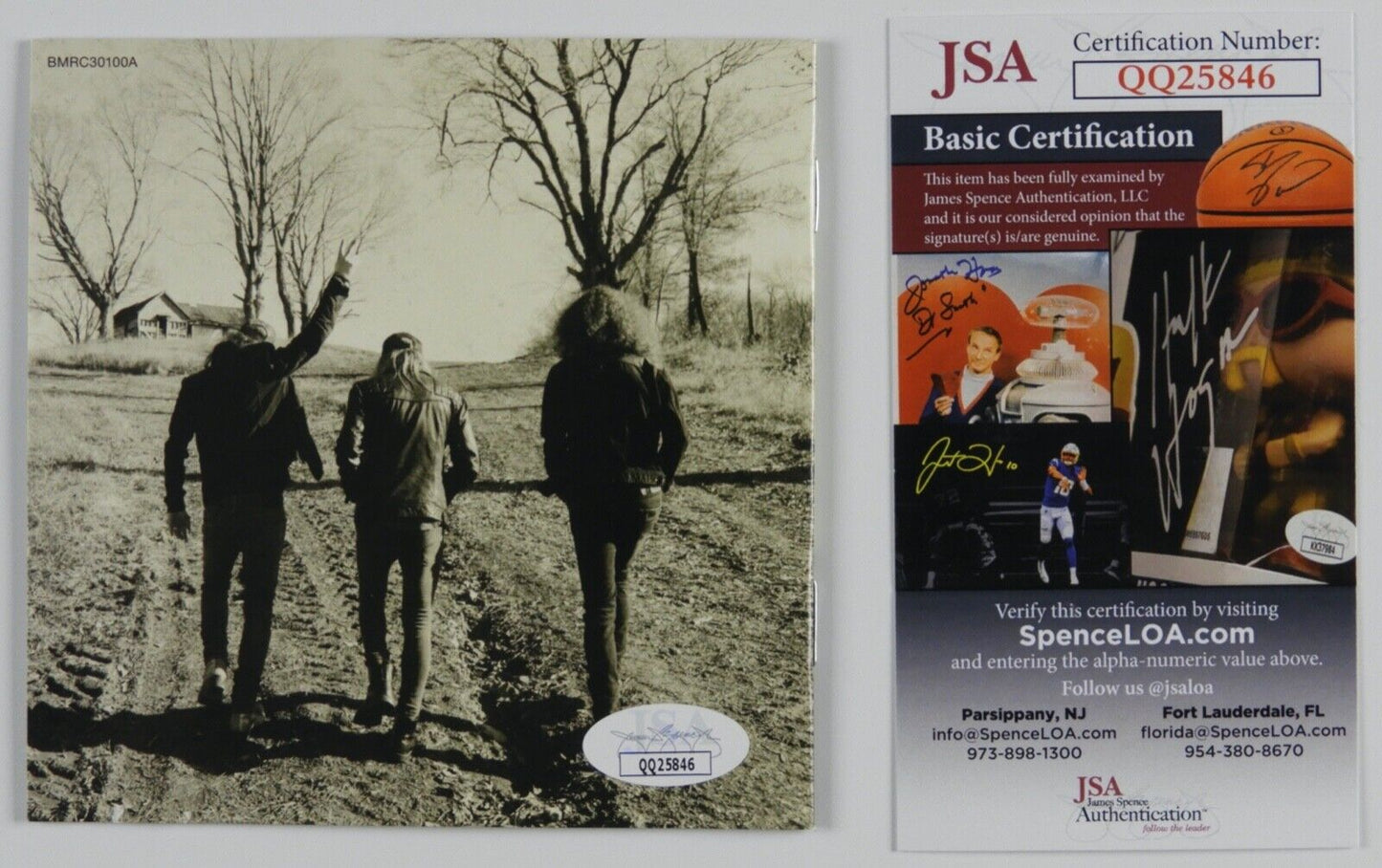 The Cadillac Three JSA signed autograph CD Cover Bury Me In My Boots