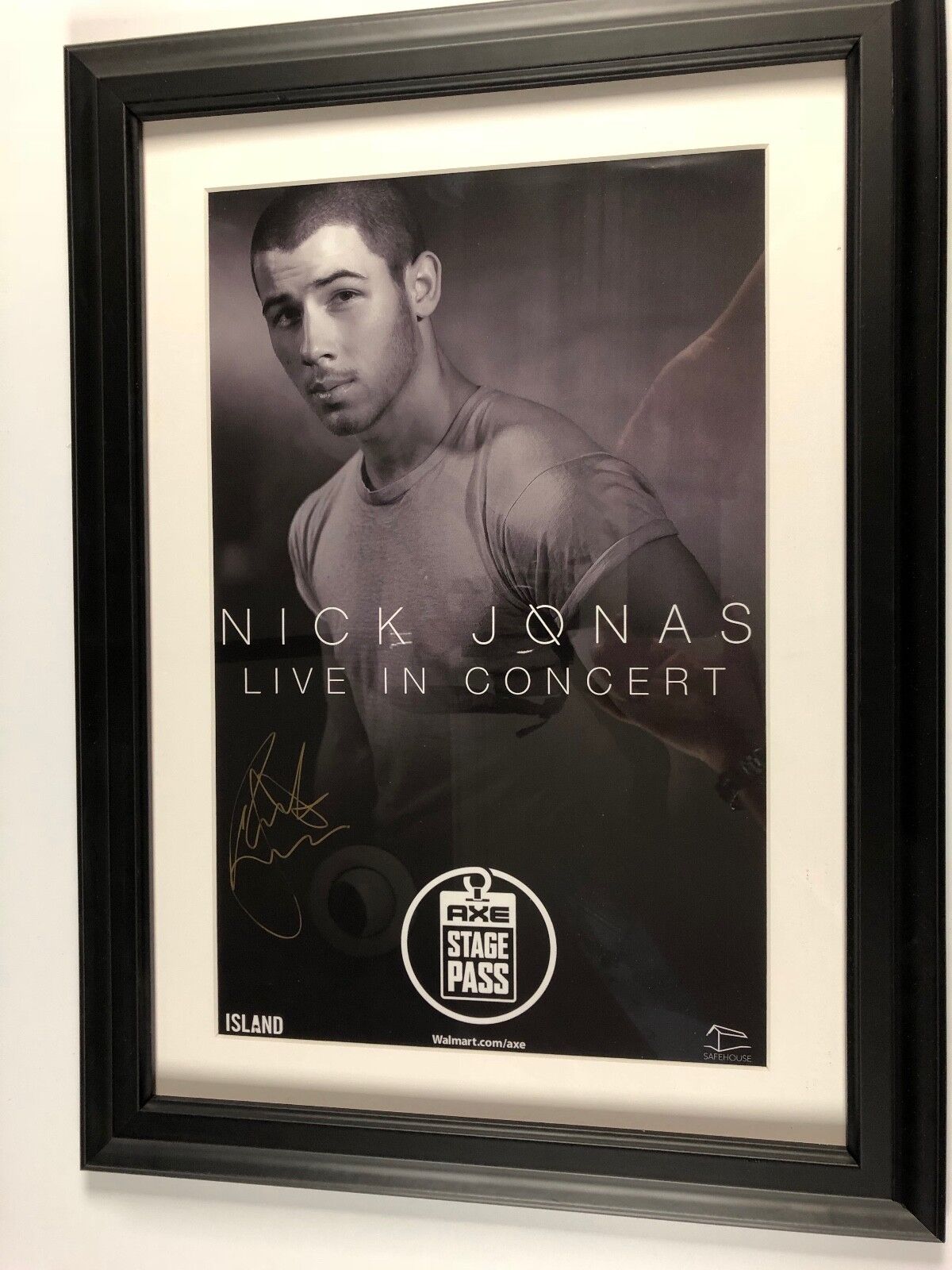 Nick Jonas JSA Autograph Signed Poster FULL NAME great sig Framed