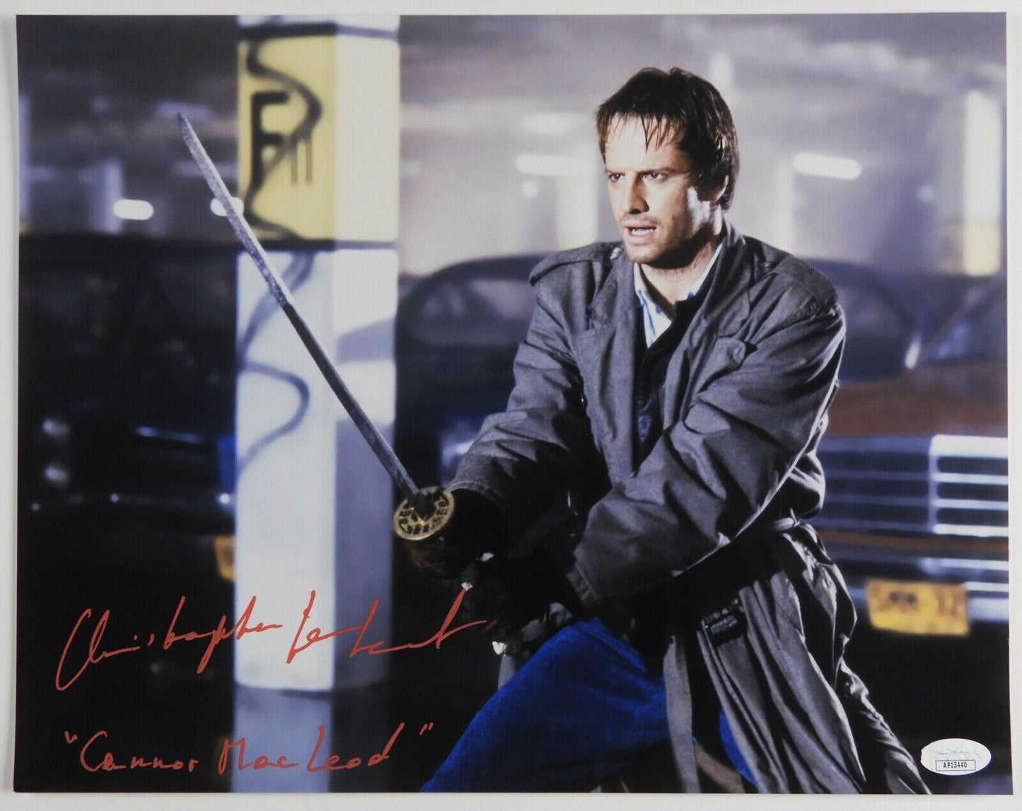 Christopher Lambert Highlander Autograph Signed Photo JSA 11x14