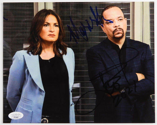 Mariska Hargitay Ice T Law And Order SVU Signed JSA Autograph Photo 8 x 10