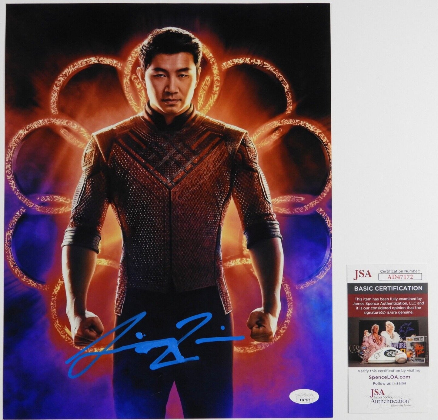 Simu Liu JSA Signed Autograph Photo 11 x 14 Doctor Strange