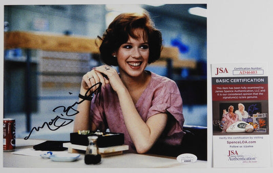 Molly Ringwald JSA Signed Autograph Photo 8 x 10 The Breakfast Club