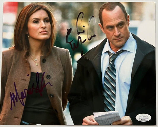 Mariska Hargitay Chris Meloni Law And Order SVU Signed JSA Autograph Photo