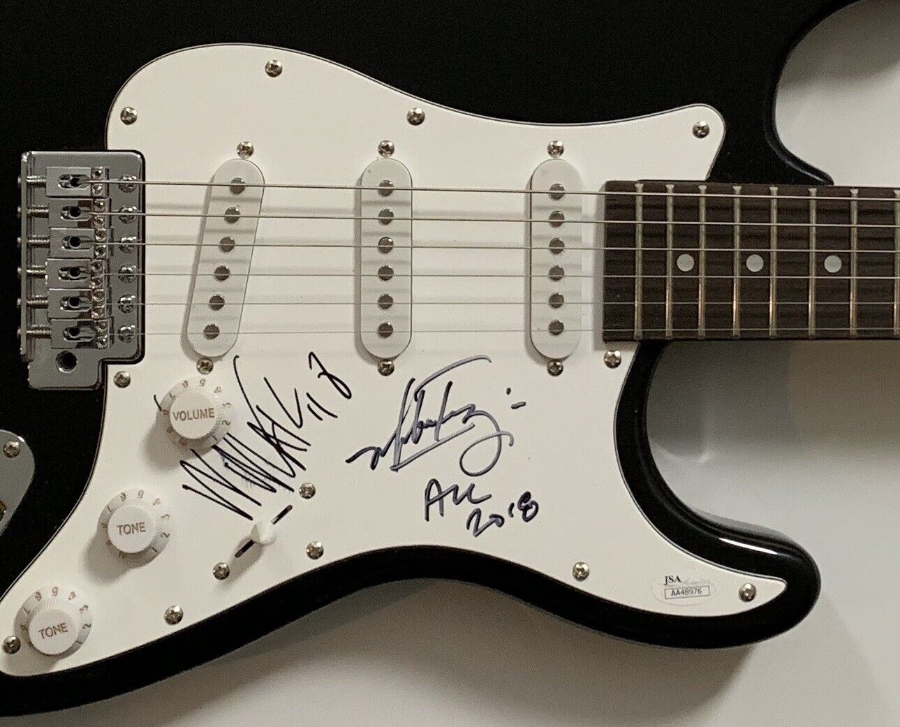 Alice In Chains JSA Autograph Signed Guitar Stratocaster Mike Inez William Duval