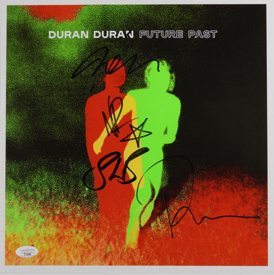 Duran Duran JSA Autograph Signed Album Record Lithograph White Vinyl Future Past