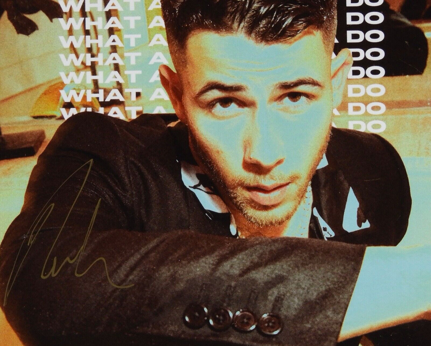 Nick Jonas Brothers JSA Signed Autograph 45 7" Cover What A Man Gotta Do