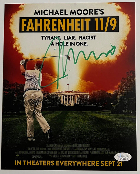 Michael Moore JSA Signed Autograph 8 x 10 Photo