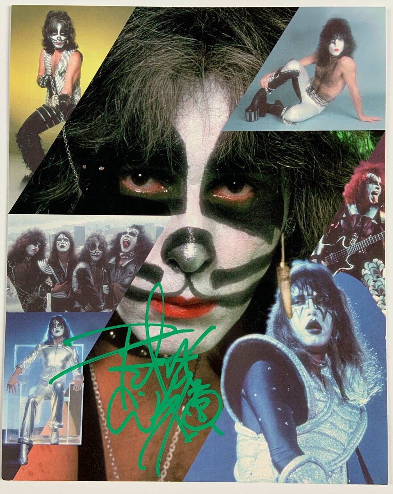 KISS Signed Autograph Photos Paul Stanley Gene Simmons Ace Peter Epperson REAL