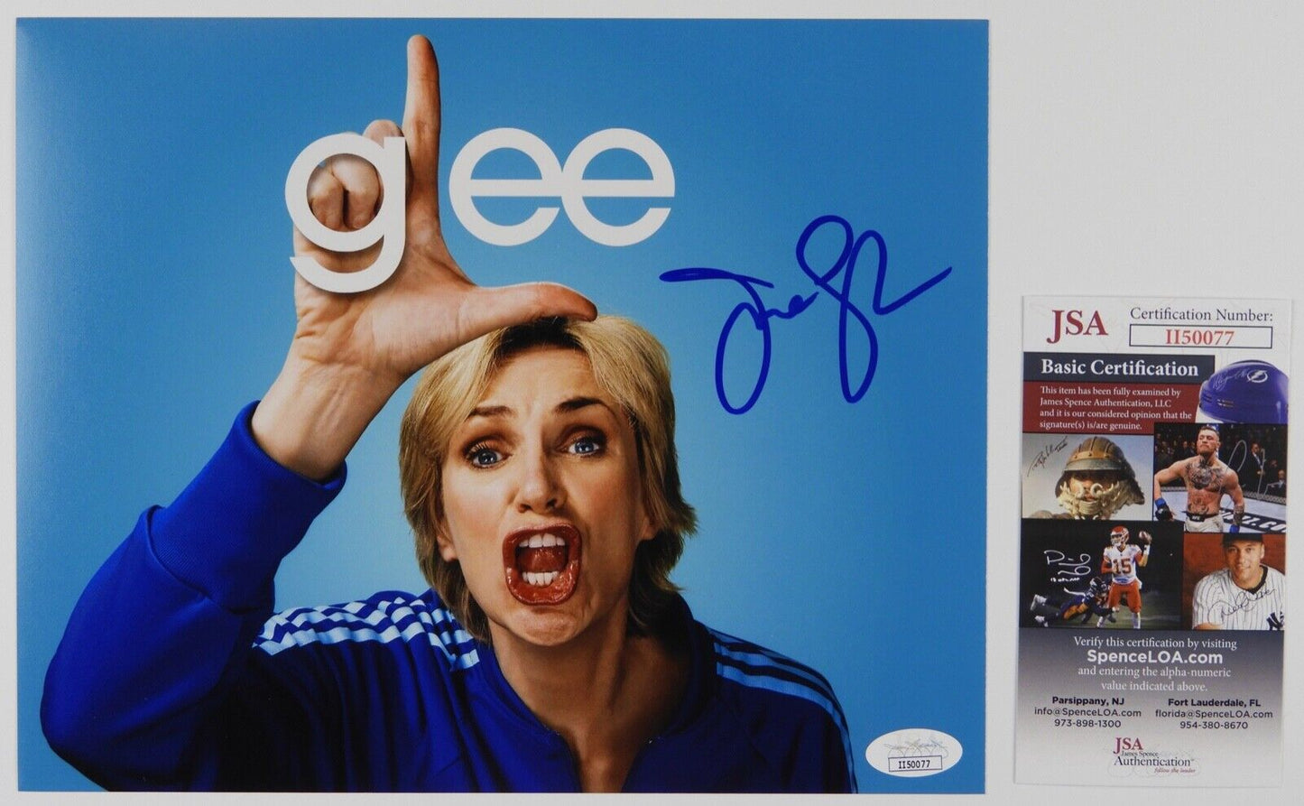 Jane Lynch Autograph JSA 8 x 10 Signed Photo Glee