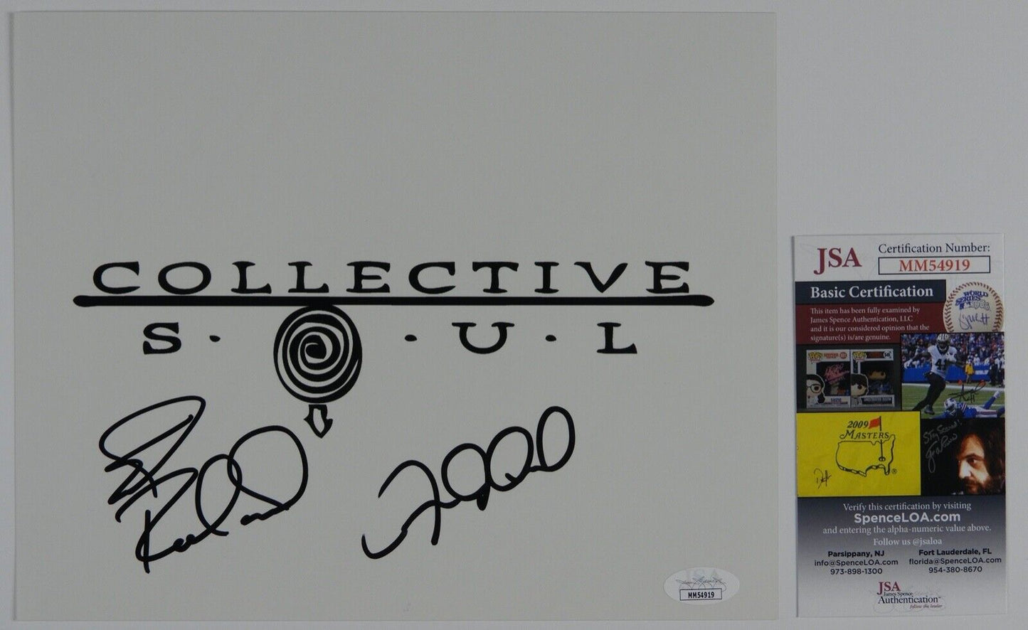 Collective Soul Signed JSA Autograph Photo 8 x 10 Dean Roland Ed Roland