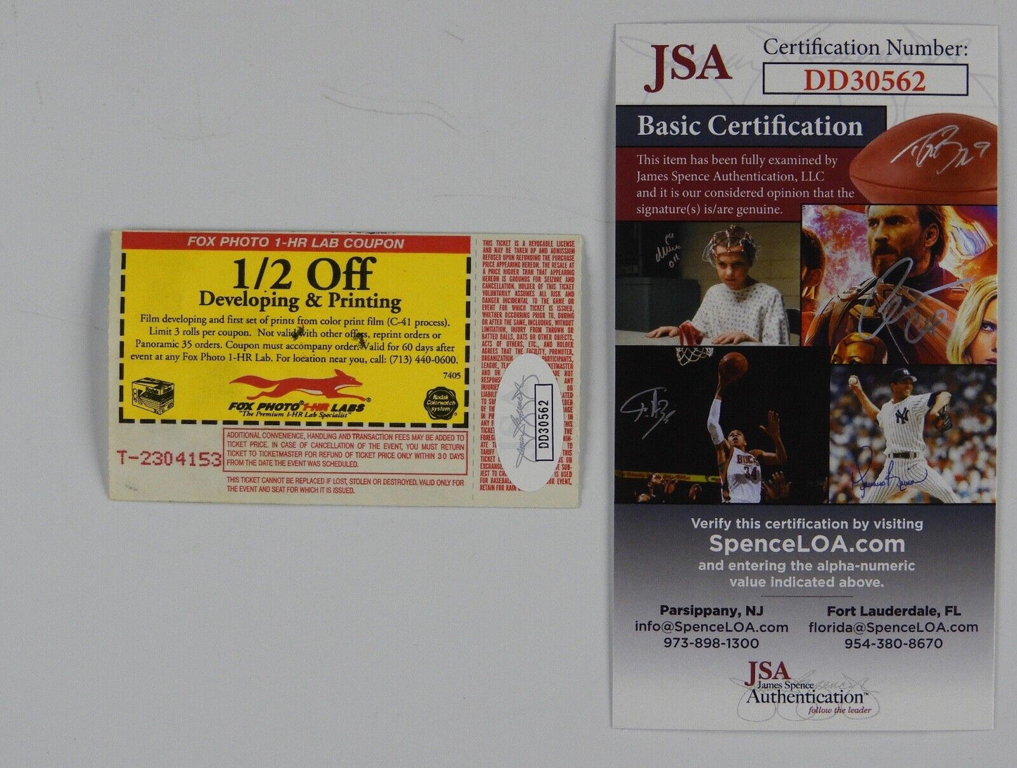 Webb Wilder Autograph Signed Concert Ticket JSA COA